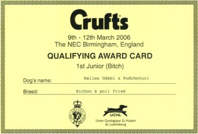 Prvn� kvalifikace z vystavy Luxembourg ze t��dy junior